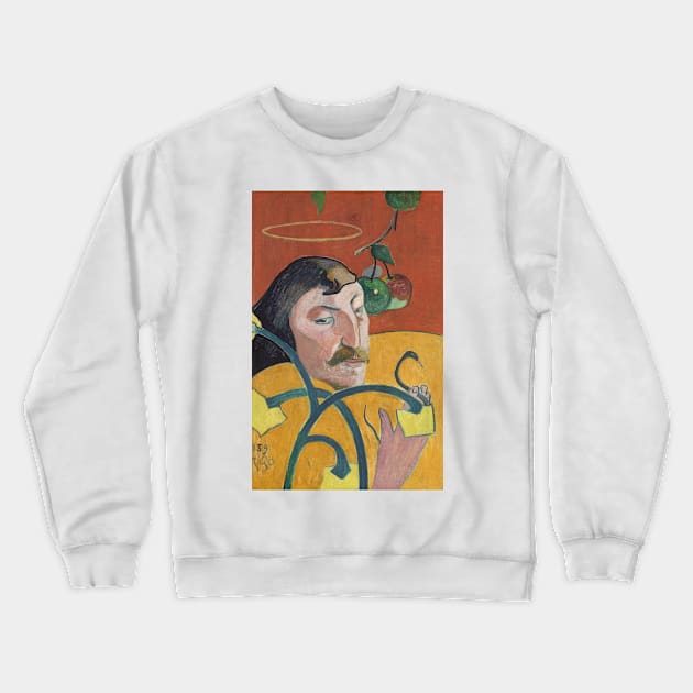 Self-Portrait with Halo and Snake by Paul Gauguin Crewneck Sweatshirt by Classic Art Stall